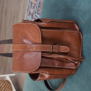 Patricia Nash Brown Leather Backpack